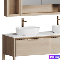 Dive bathroom furniture from Dantone Home 3D Model Vray, Corona