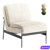 Lacon Slipper Chair 3D Model Corona