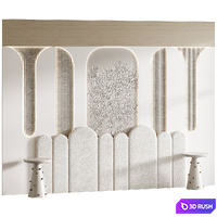 Children's headboard 12 3D Model Vray, Corona