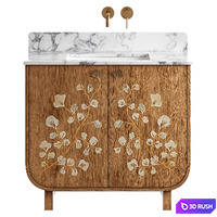 Toulouse Single Bathroom Vanity Anthropologie 3D Model Corona