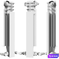 Heating radiator 3D Model Vray, Corona
