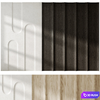 Wall 3D Panel 02 3D Model Corona