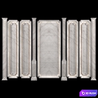 Victorian Panels With Hidden Covelight 3D Model Corona