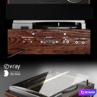 Gramophone 3D Model Vray