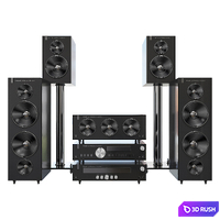 Acoustic system 3D Model Vray