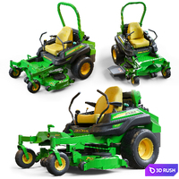 Garden tractor Z994R 3D Model Vray, Corona