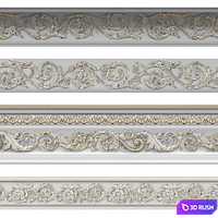 Decorative cornices 2232 3D Model Vray