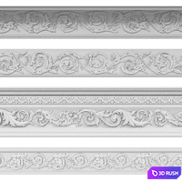 Decorative cornices 2232 3D Model Vray