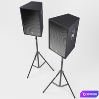 Yamaha R115 on a rack 3D Model Corona