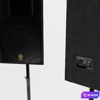 Yamaha R115 on a rack 3D Model Corona