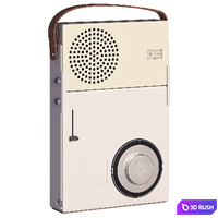 Braun TP1 radio 3D Model Corona