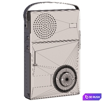 Braun TP1 radio 3D Model Corona