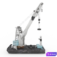 Floating crane Bogatyr 3D Model Corona