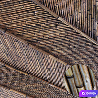 Ceiling bamboo branch low n5 / Bamboo ceiling No. 5 3D Model Vray, Corona
