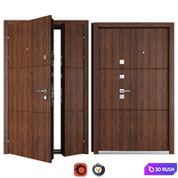 Entrance metal door Fauna (Favorit) 3D Model Vray, Corona