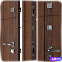 Entrance metal door Fauna (Favorit) 3D Model Vray, Corona