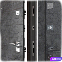 Entrance metal door Senator (Favorit) 3D Model Vray, Corona