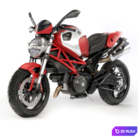 Ducati Monster 796 3D Model Vray