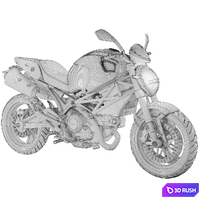 Ducati Monster 796 3D Model Vray