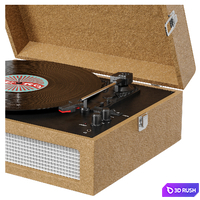 Crosley Voyage vinyl record player 3D Model Vray, Corona