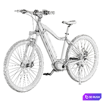 Bionic Electric Bikes MX-850/R bicycle 3D Model Vray