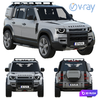 Land Rover Defender EXPLORER PACK 3D Model Vray