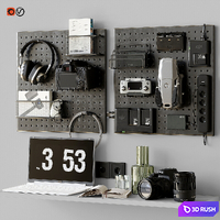 Workspace composition 3D Model Vray, Corona