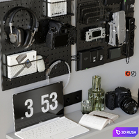 Workspace composition 3D Model Vray, Corona