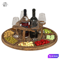 Kitchen set (fruit and nuts) 3D Model Vray, Corona