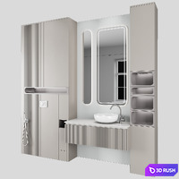 Bathroom furniture N51 3D Model Vray