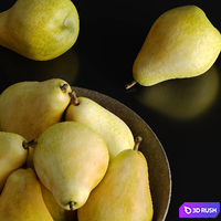 Duck Pear in a Ceramic Bowl 3D Model Vray, Corona