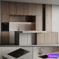 Kitchen 32 3D Model Vray, Corona
