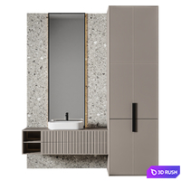Luxury Bathroom 390 3D Model Vray, Corona