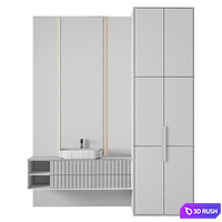 Luxury Bathroom 390 3D Model Vray, Corona