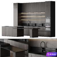 Modern style kitchen 006 | kitchen modern 3D Model Corona