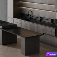 Modern style kitchen 006 | kitchen modern 3D Model Corona
