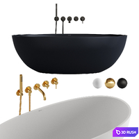Y 5-Hole Bath Mixer and Shell Wanna by OMNIRES 3D Model Corona