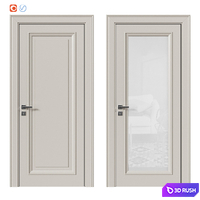 Academy Verona doors part 6 3D Model Vray, Corona