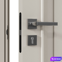 Academy Verona doors part 6 3D Model Vray, Corona