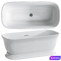 ACRYLIC FREESTANDING BATH BELBAGNO BB400 3D Model Vray, Corona
