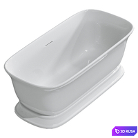 ACRYLIC FREESTANDING BATH BELBAGNO BB400 3D Model Vray, Corona