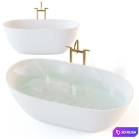 Bathtubs NEVIS 3D Model Vray, Corona