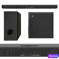 Yamaha soundbar with subwoofer 3D Model Corona