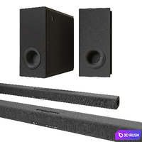 Yamaha soundbar with subwoofer 3D Model Corona