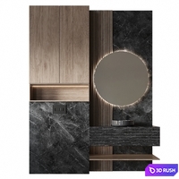 Bath set 16 3D Model Corona