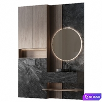 Bath set 16 3D Model Corona