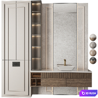 Bathroom Furniture 14 3D Model Vray, Corona