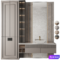 Bathroom Furniture 14 3D Model Vray, Corona