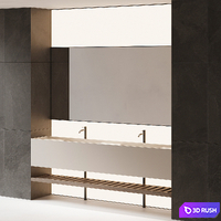 Bathroom furniture 05 3D Model Corona