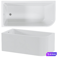 Acrylic Corner Bath Belbagno Bb712 R 3D Model Vray, Corona